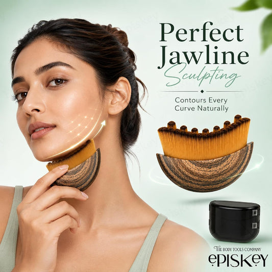 Lymphatic Contour Face Brush-Hypoallergenic Ergonomic Facial Cleansing Brush for Sculpting
